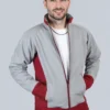 grey and red