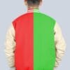 Two Tone Wool Varsity Jacket