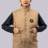 Beige Horizon Warm Vest