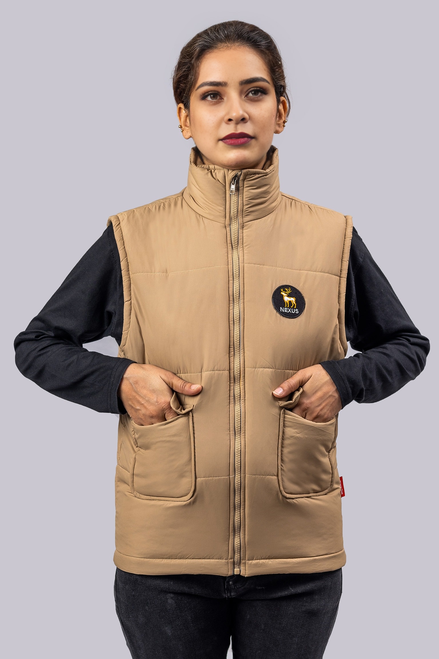 Beige Horizon Warm Vest