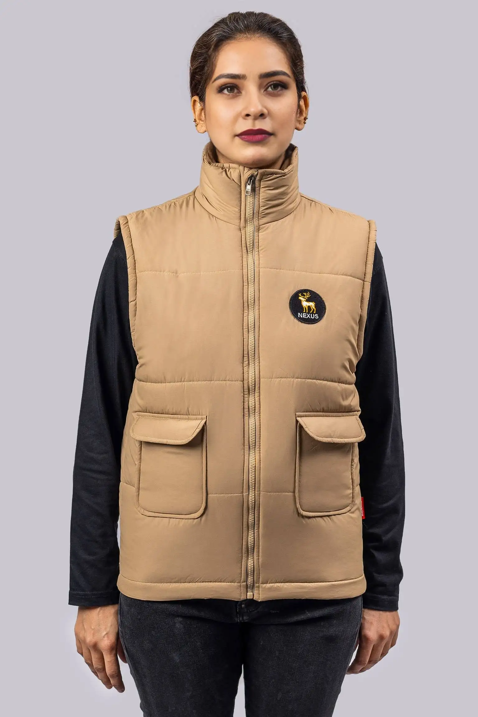 Beige Horizon Warm Vest