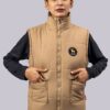 Beige Horizon Warm Vest