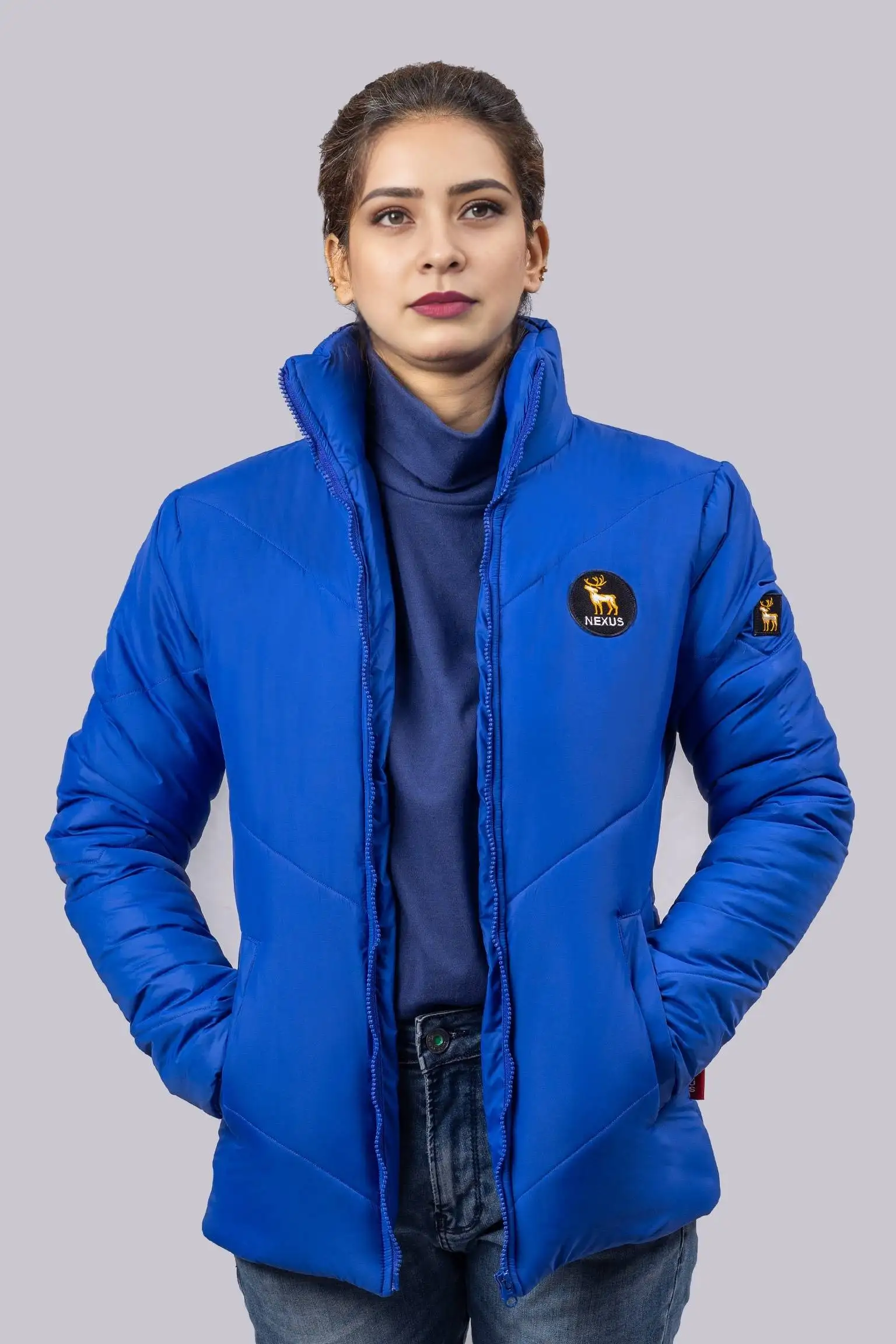 Sapphire woman puffer jacket