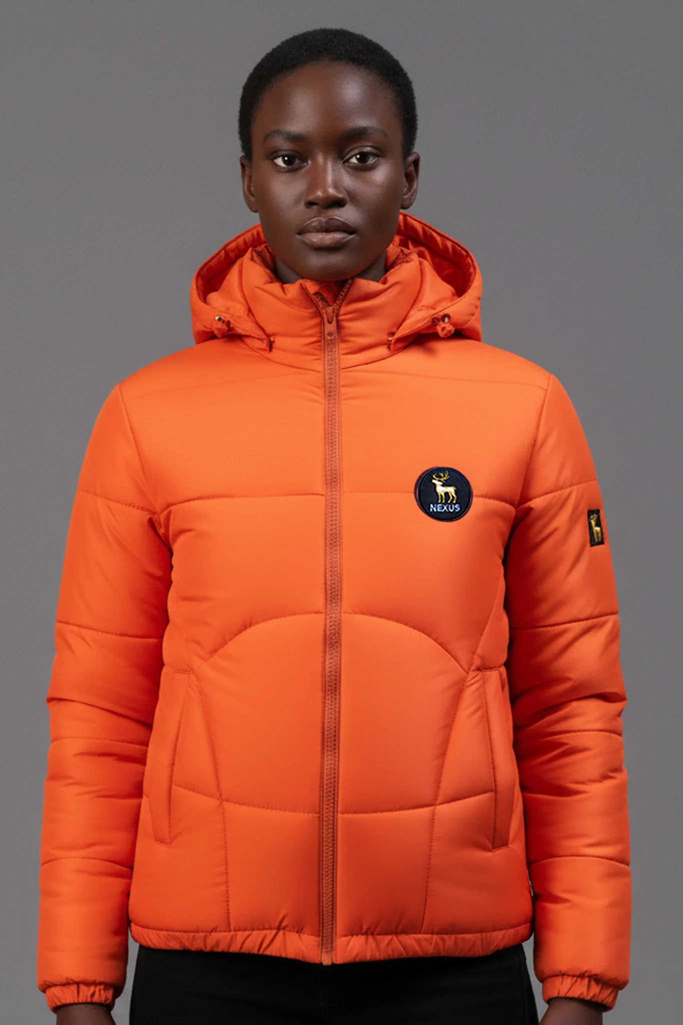 Coral Breeze Full Sleve Woman Puffer Jacket