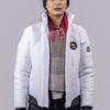 White Winter Bliss Woman Puffer Jacket