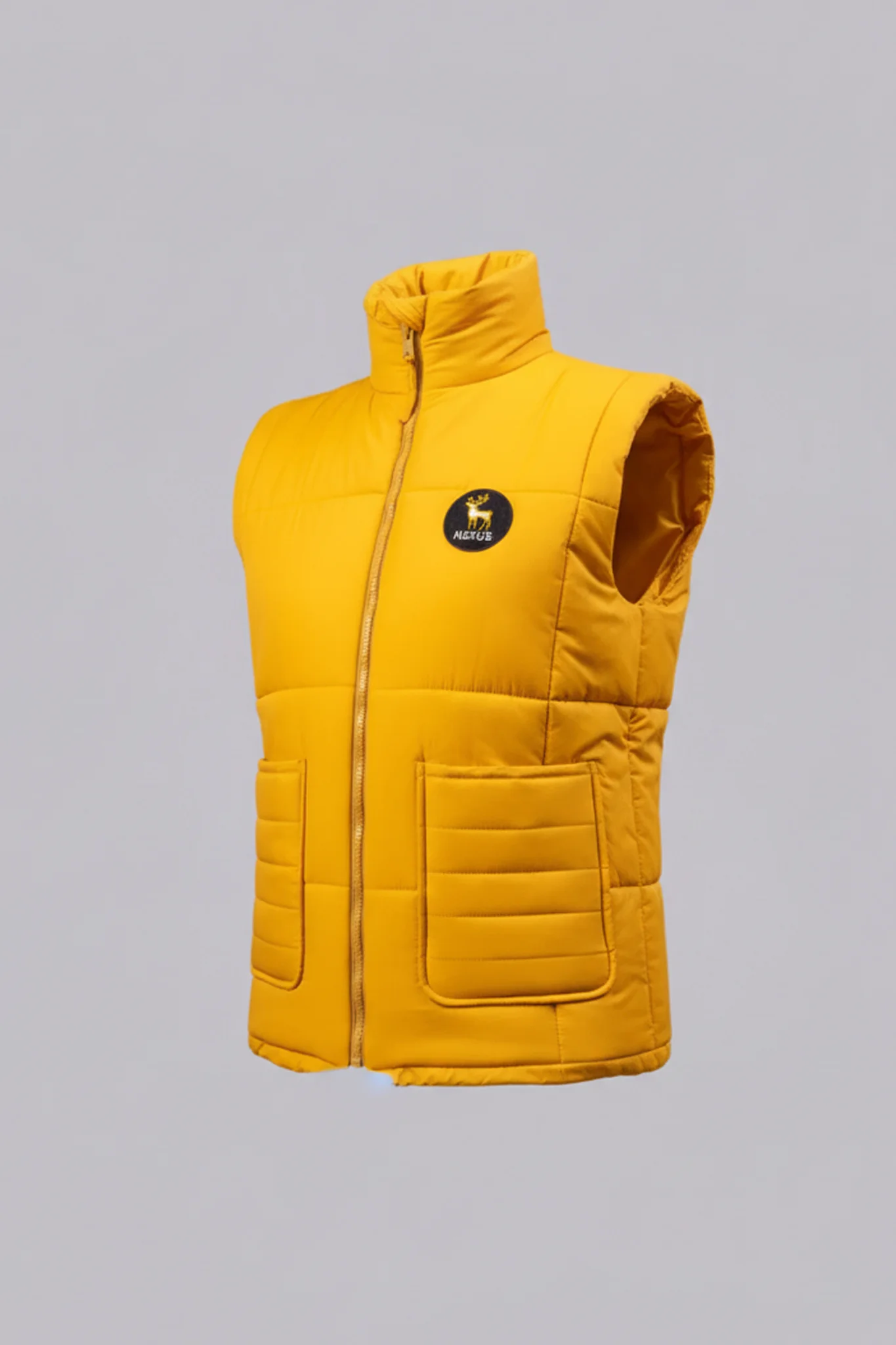 Mustard Glow Puffer Vest