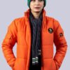 Coral Woman Puffer Jacket