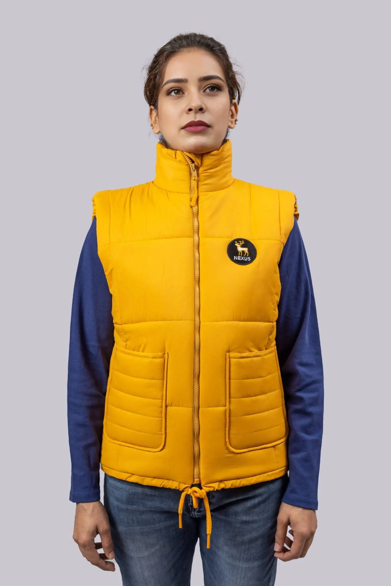 Mustard Glow Puffer Jacket