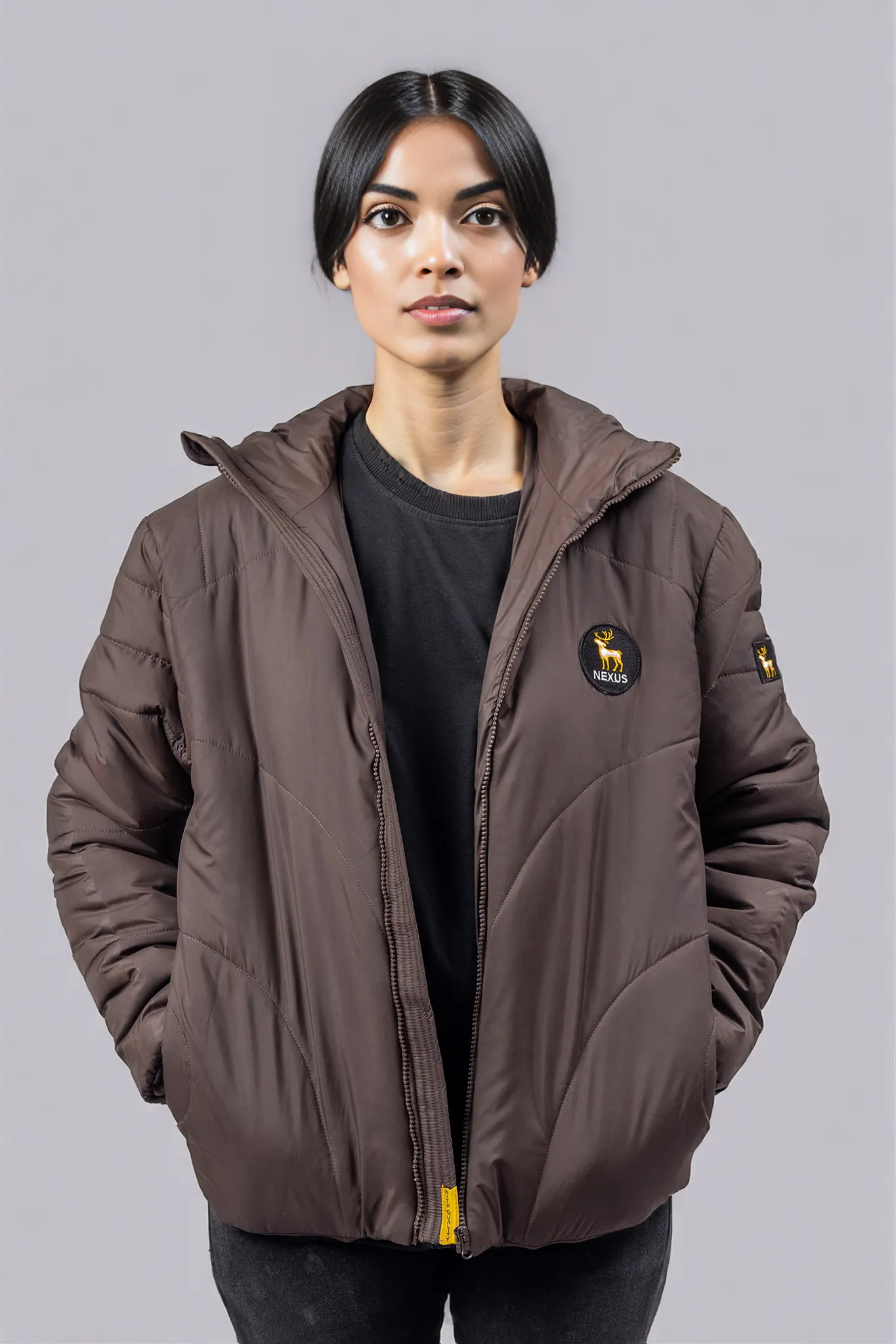 chocolate-woman-puffer-jacket