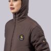 Chocolate woman puffer jacket