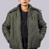 Olive Woman Puffer Jacket