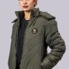 Olive Woman Puffer Jacket