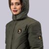 Olive Woman Puffer Jacket