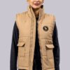 Beige Horizon Warm Vest