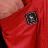 Red Jacket with Black Shoulder combination