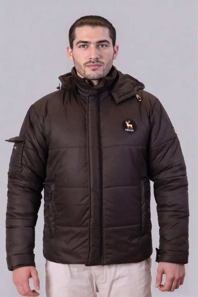 Black Full-Sleeve Hooded Jacket