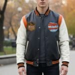 Classic Cowhide & Melton Wool Jacket