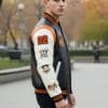 Classic Cowhide & Melton Wool Jacket