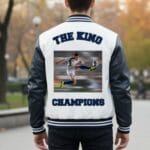 Custom Blue & White Varsity Jacket