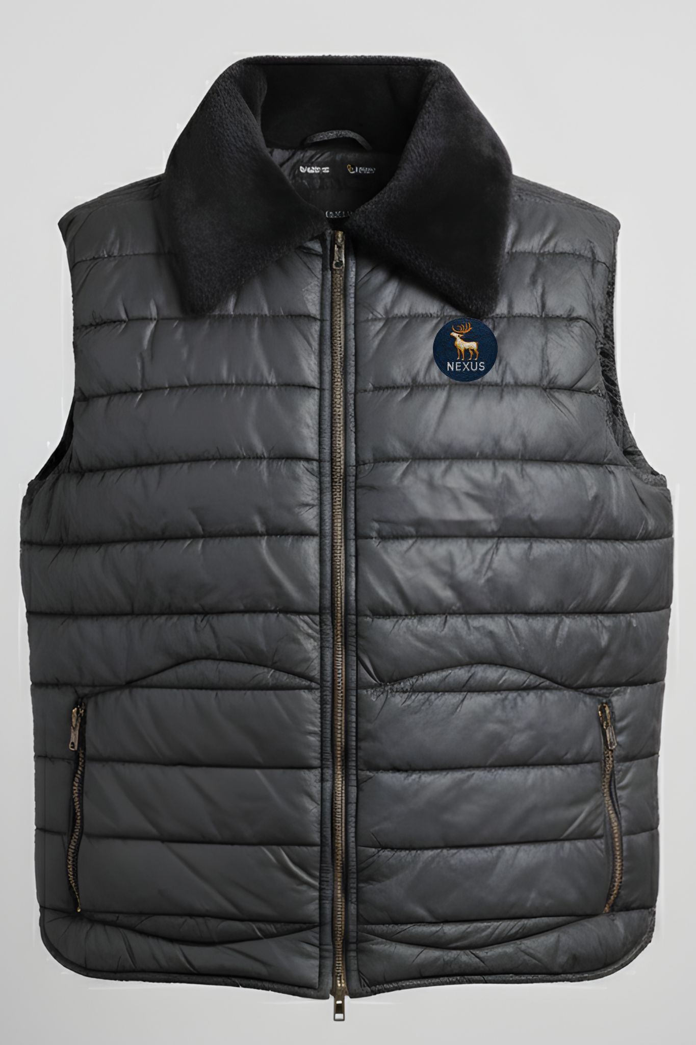 Nexus Black Furr Puffer Jacket