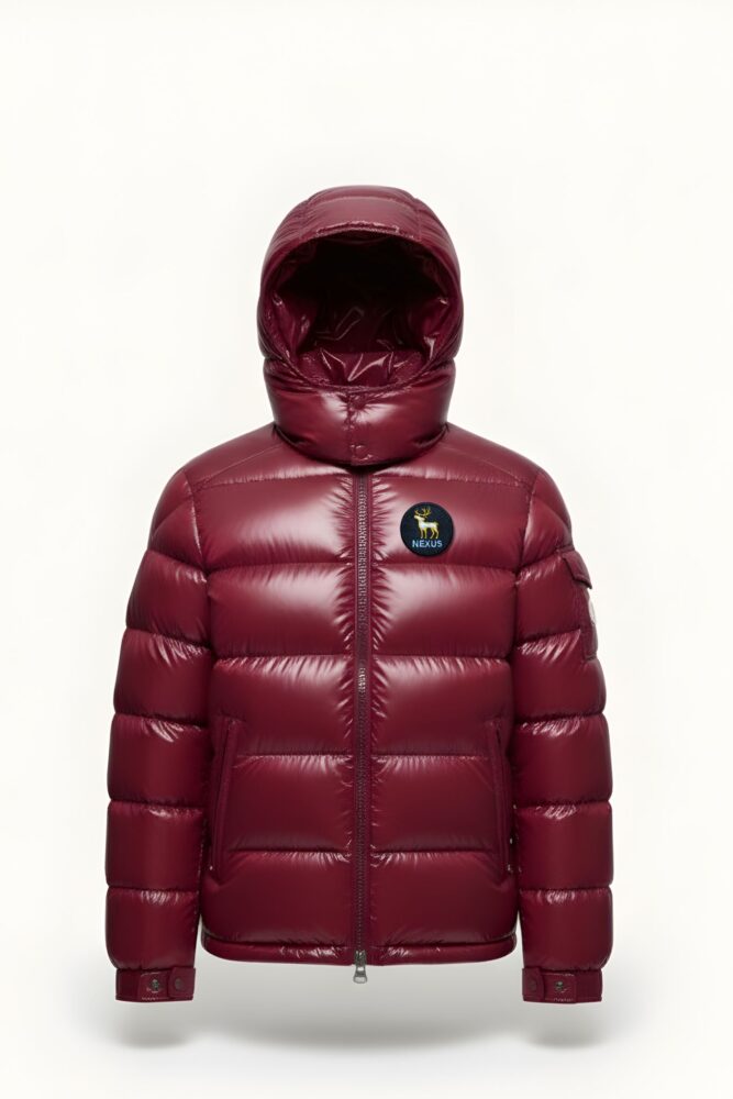 Nexus Maroon Puffer Jacket