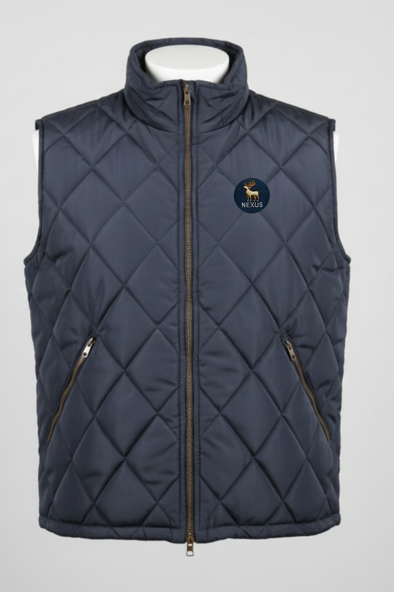 Nexus Blue Double line Puffer Jacket