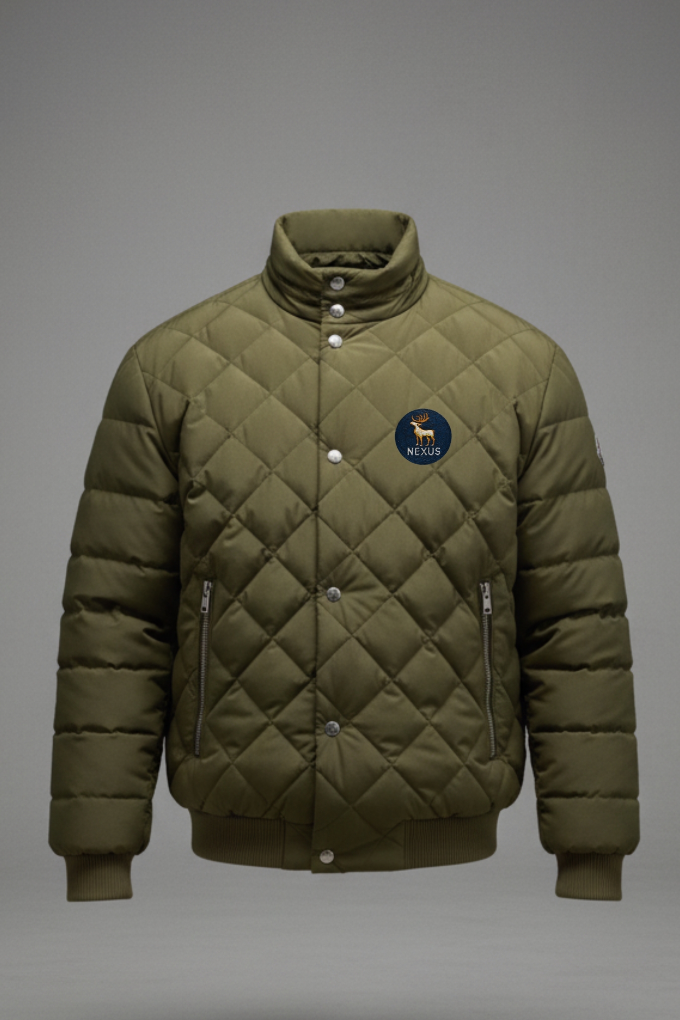 Nexus Green Ember Puffer Jacket