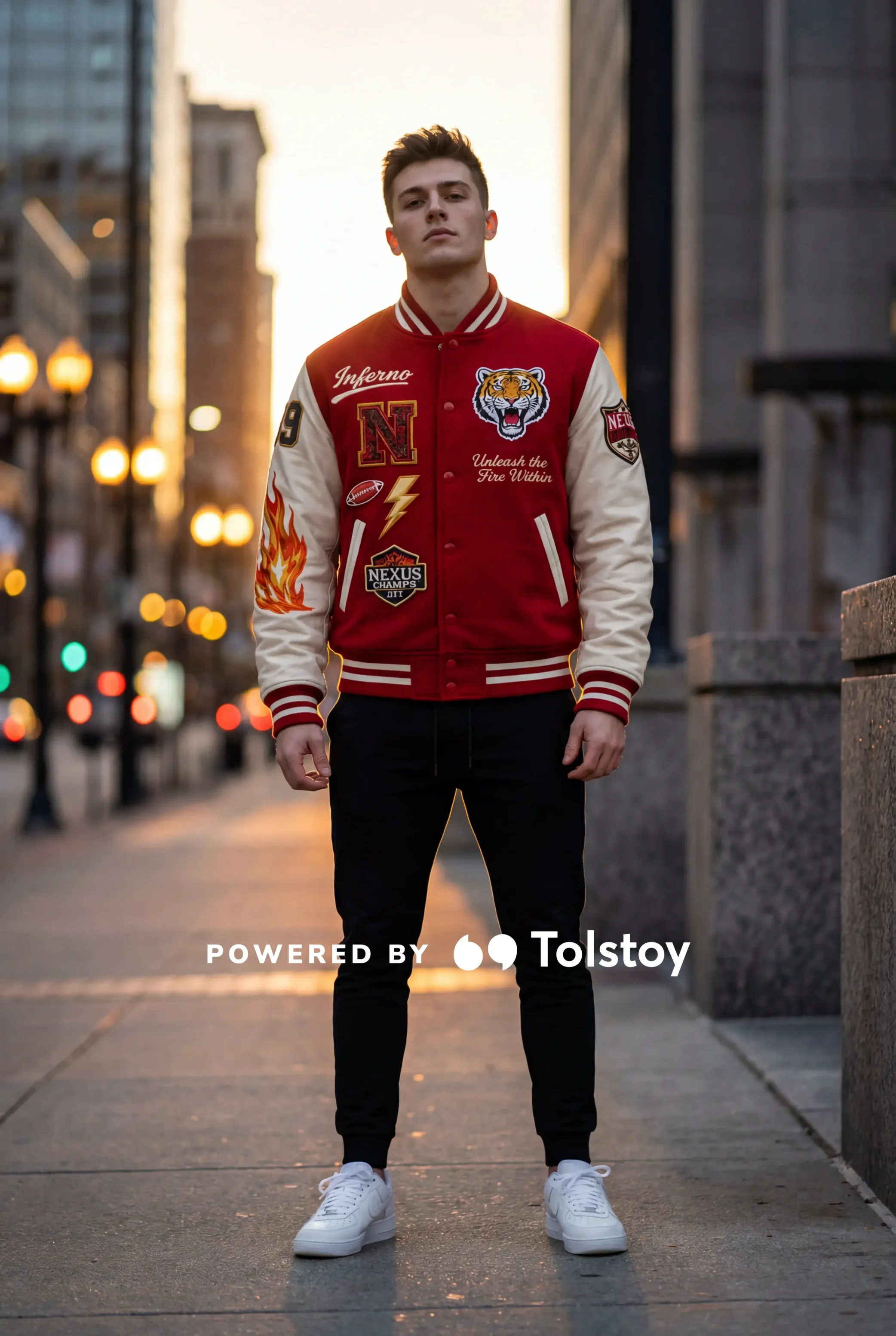 Inferno Custom Varsity Jacket - Nexus Jacket