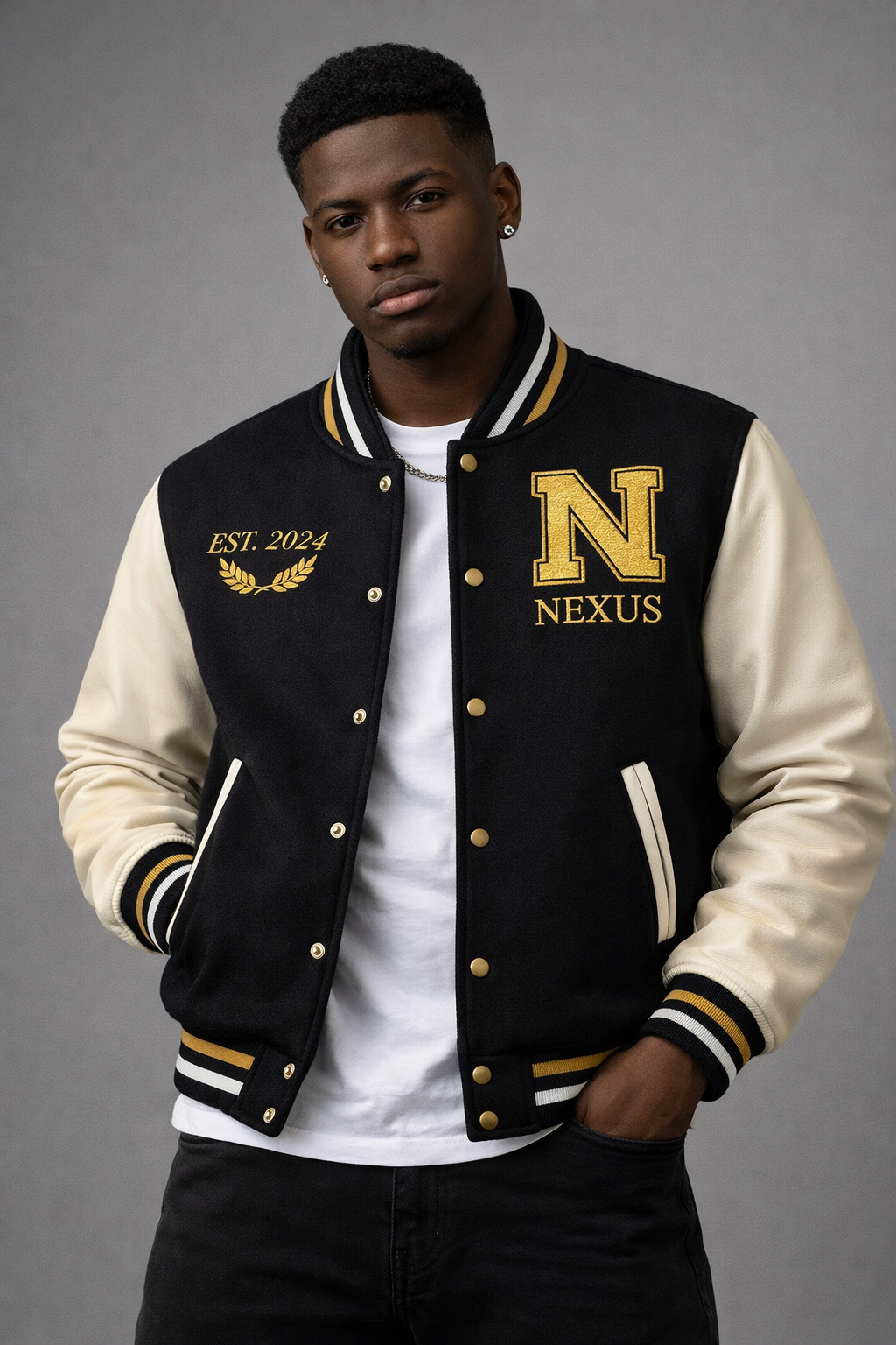 Elegant Black Wool Jacket