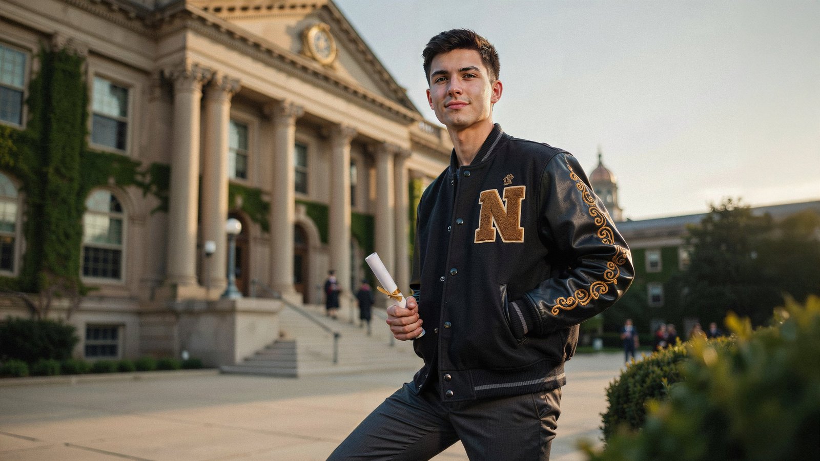 College varsity jacket