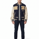Custom Men's Wool Leather Varsity Jacket Heavyweight Embroidered Letterman Baseball Coat College High School OEM ODM