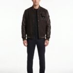 Custom Ultra Luxury Varsity Jacket Men Cashmere Wool Body Lambskin Leather Sleeve Oversized Streetwear Bomber Jacket OEM Factory