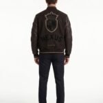 Custom Ultra Luxury Varsity Jacket Men Cashmere Wool Body Lambskin Leather Sleeve Oversized Streetwear Bomber Jacket OEM Factory view 2