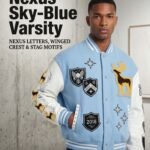 Luxury Custom Wool Melton Leather Varsity Jacket Oversized Men Heavyweight Letterman Coat Maximalist Embroidery OEM Factory view 5