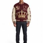 Premium Oversized Luxury Men's Leather Varsity Jacket Heavyweight Wool Chenille Embroidery Custom Logo Streetwear Nexus Jacket