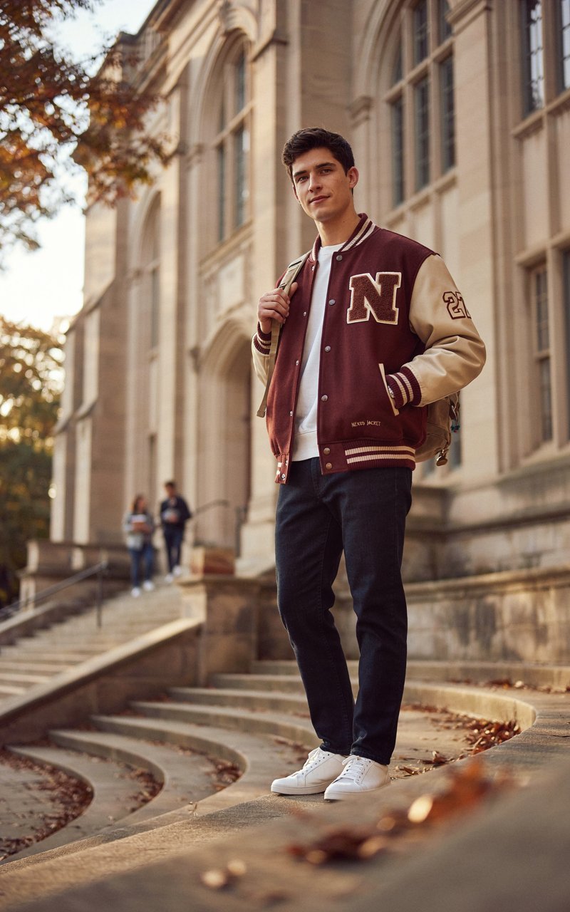 University varsity jacket